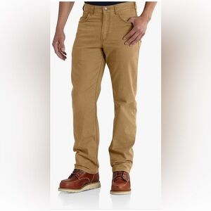 New Carhartt Men’s Rugged Flex Canvas Straight Fit 5 pocket work pants 36x34